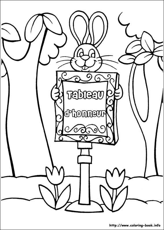 Peter Cottontail coloring picture